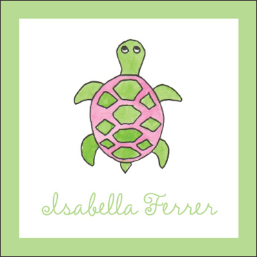 Sea Turtle Square Stickers